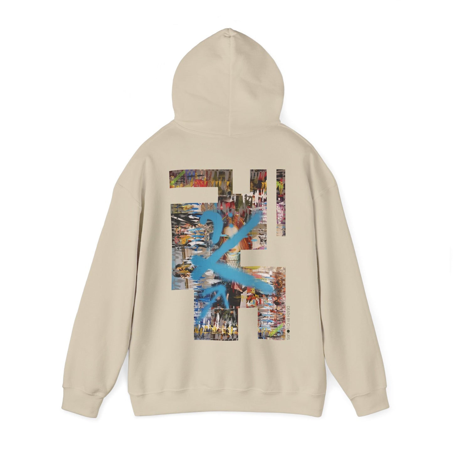 'Where R U Now' Mixed-Media Art Hoodie