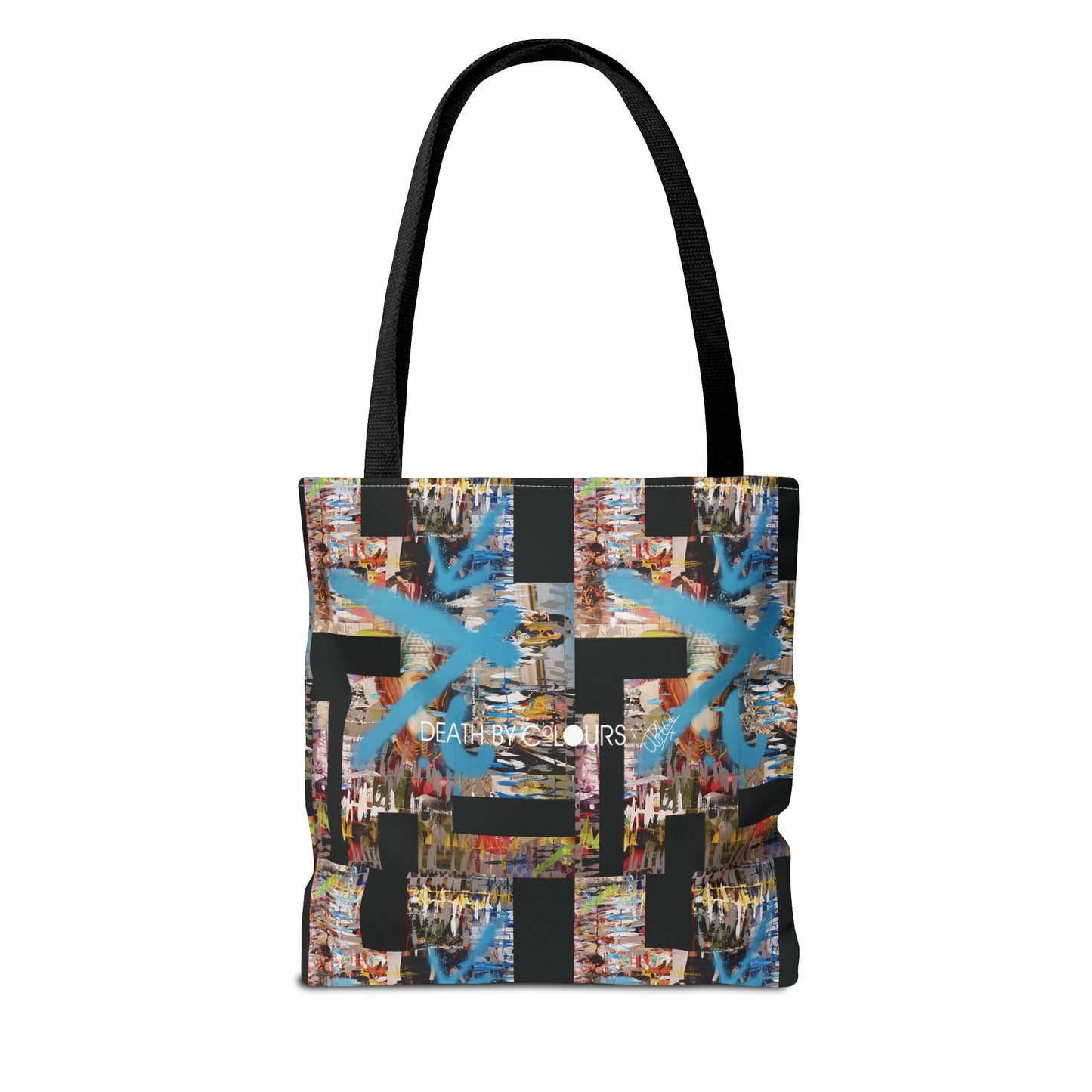 Mixed-Media Tote Bag 'Where R U Now' from 3Quency Collection