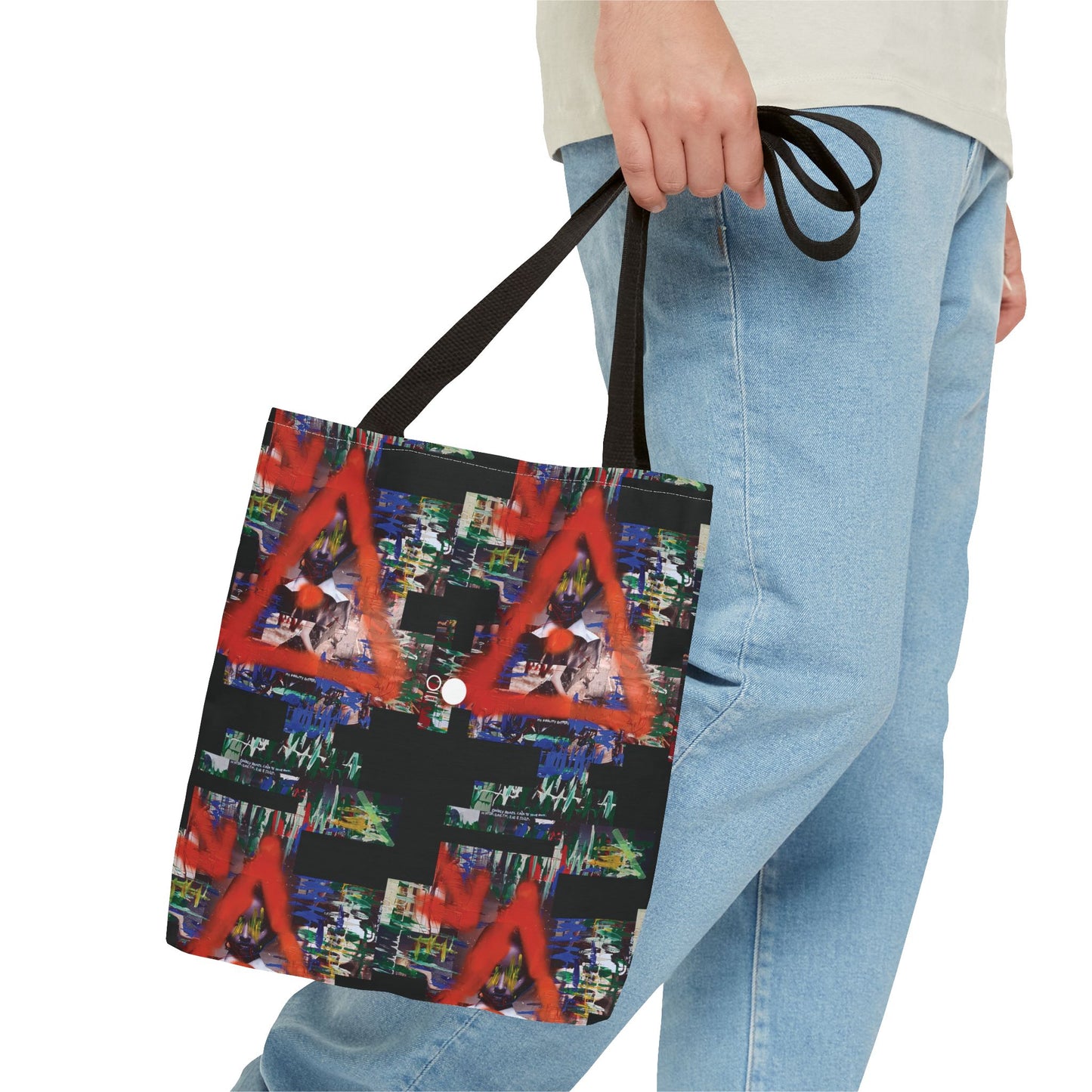 Mixed-Media Tote Bag 'My Reality Differs' from 3Quency Collection