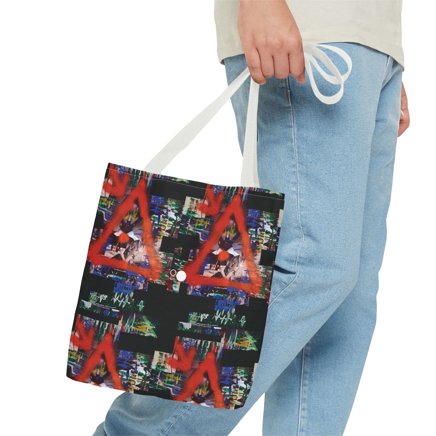 Mixed-Media Tote Bag 'My Reality Differs' from 3Quency Collection