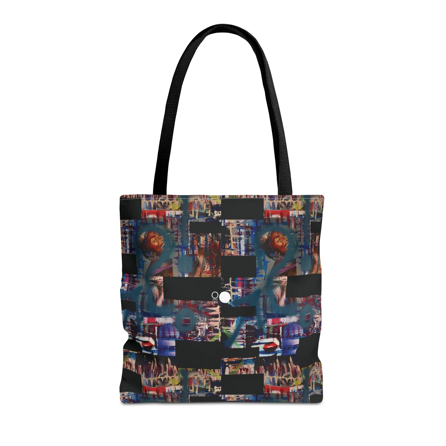 Mixed-Media Tote Bag 'Frequency' from 3Quency Collection