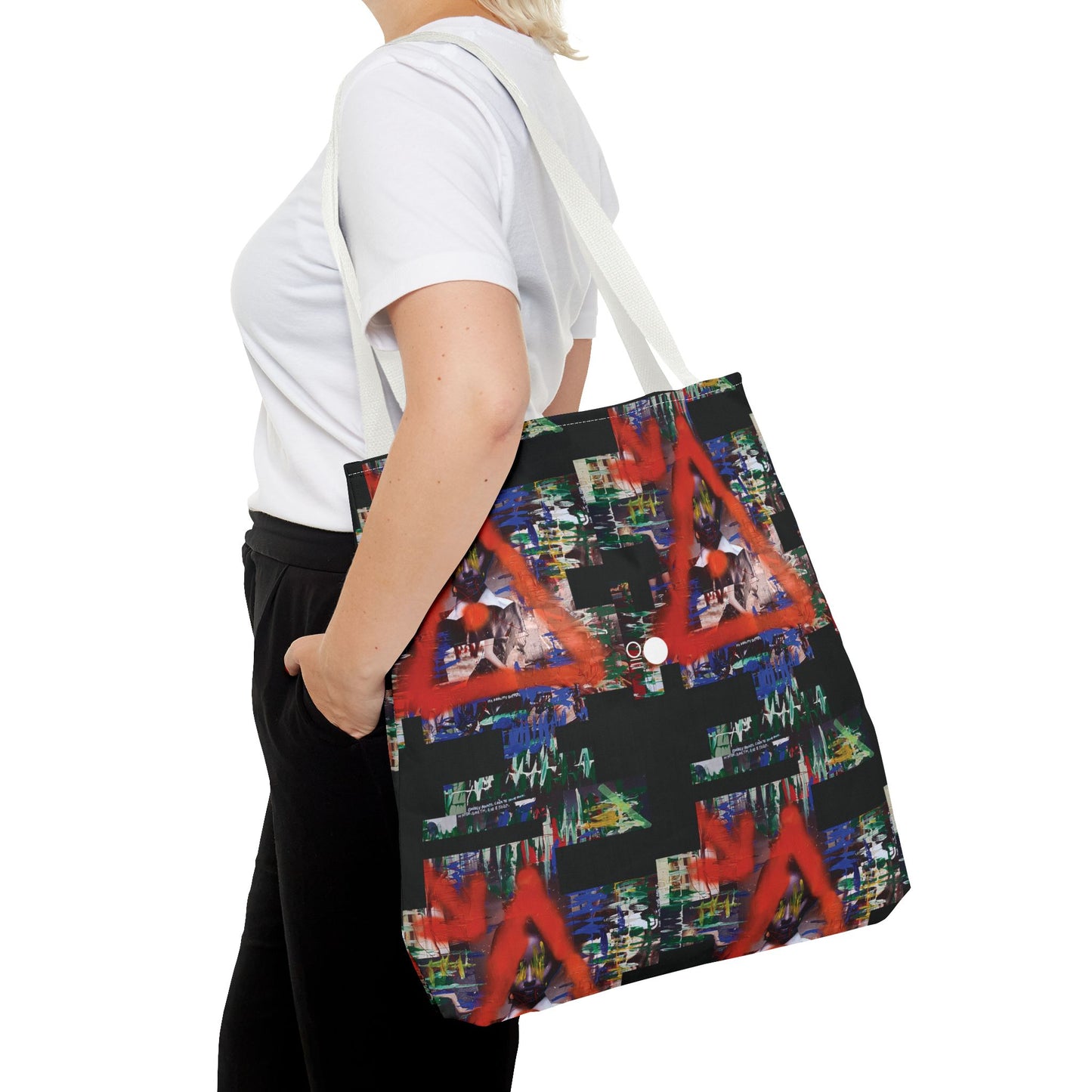 Mixed-Media Tote Bag 'My Reality Differs' from 3Quency Collection