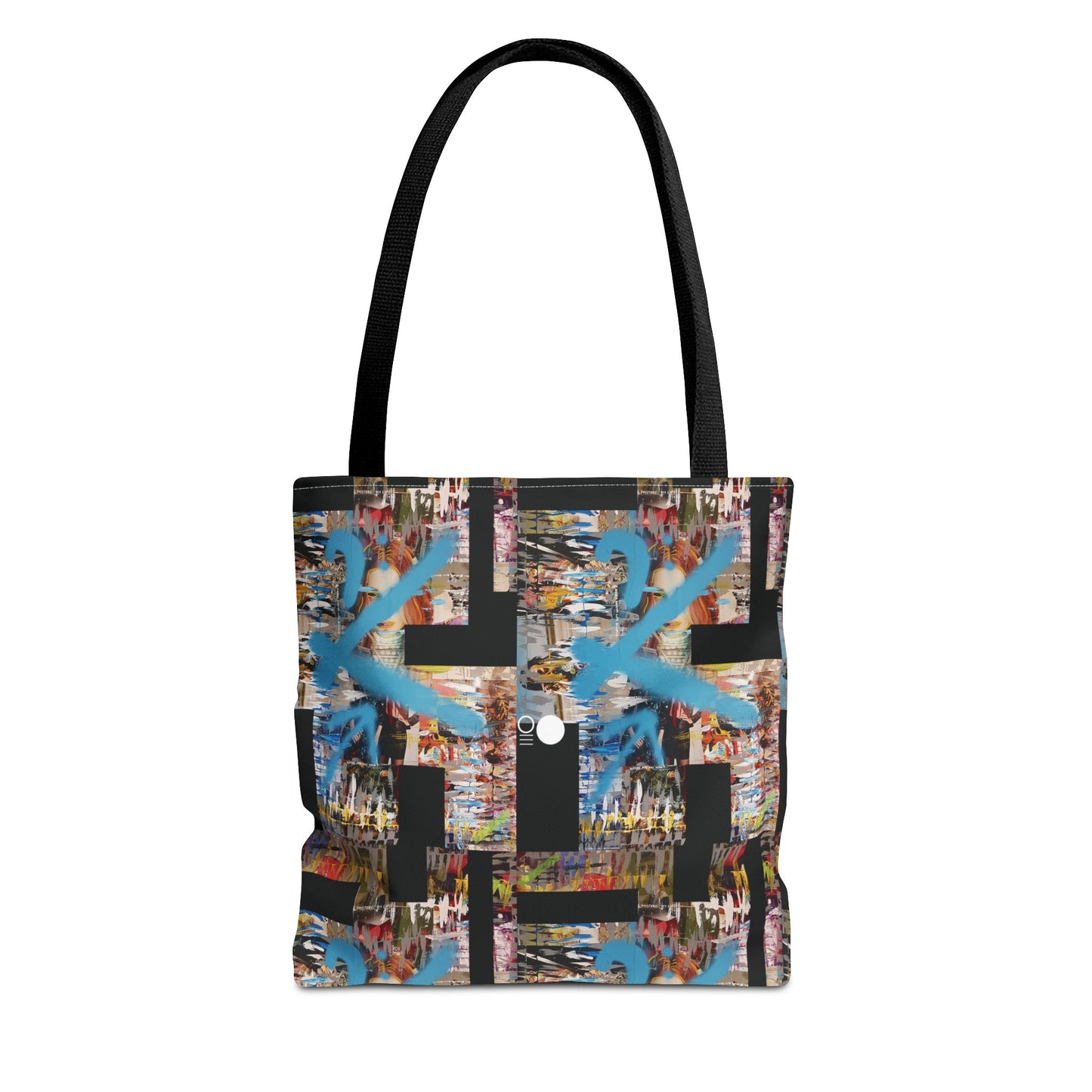 Mixed-Media Tote Bag 'Where R U Now' from 3Quency Collection