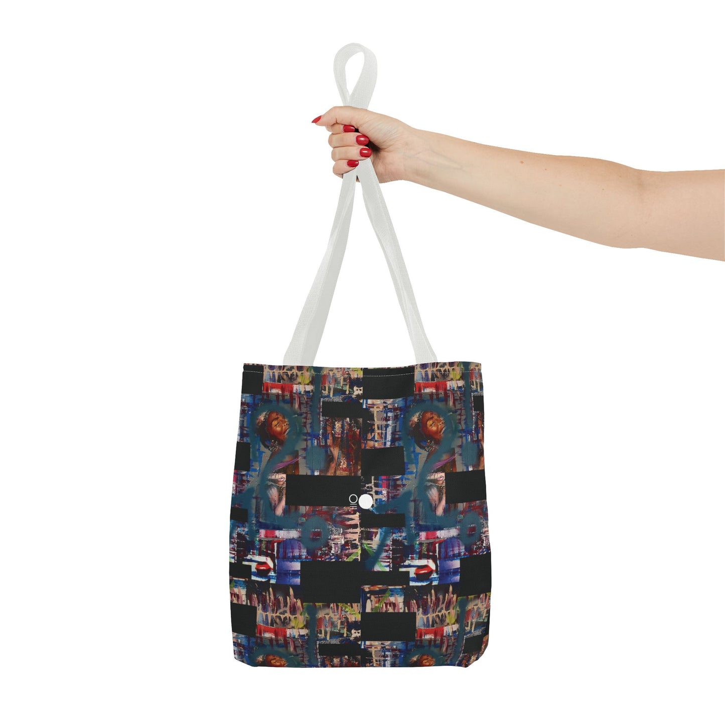 Mixed-Media Tote Bag 'Frequency' from 3Quency Collection